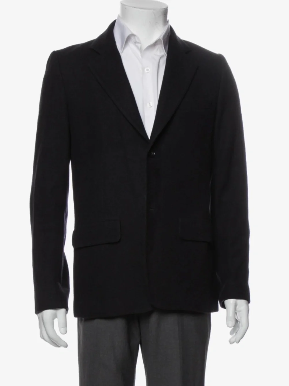 A.P.C. - Wool Blazer - Small - Navy/Black Blend